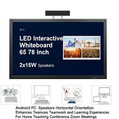 75 Inch oem interactive whiteboard with Speakers For Home Teaching Zoom Meetings