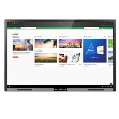 Portable 75 Inch Zero Gap Interactive Whiteboard with WiFi and Integrated Teaching Software