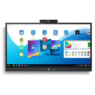 75 Inch Interactive Flat Panel Smart Board with Android 15 and WiFi 6 for Schools and Offices