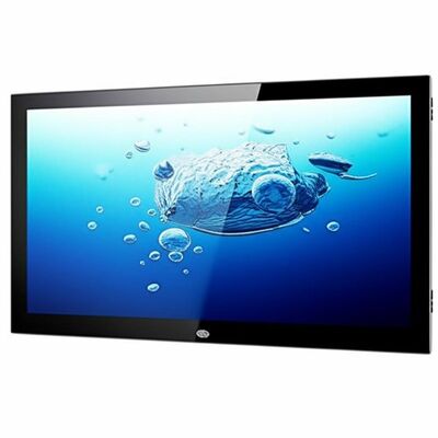 65 Inch Wall Mounted Infrared Touch Screen Kiosk with 4K Resolution and Built-in Speakers