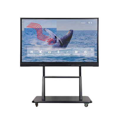 LCD Interactive Flat Panel with 16:9 Aspect Ratio Dual OS Support and HDMI Inputs for Enhanced Teaching