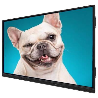 Interactive Flat Panel with Two Sides Hotkeys Light Sensor Support and 0℃~50℃ Operating Temperature for Business Meetings