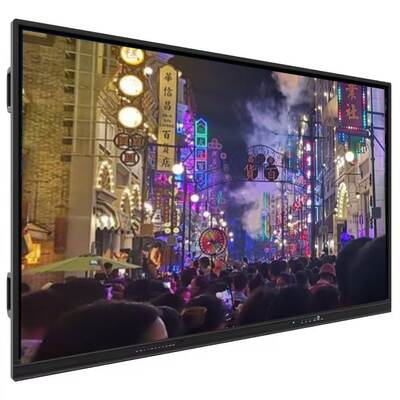 Interactive Flat Panel with Android 13 or 14 4mm Tempered Glass and 6 Array Mic Built In Smart Whiteboard