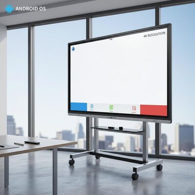 110 Inch 4K Resolution Android OS Interactive Whiteboard Smart Board for Education and Office Meetings