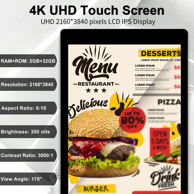 43 55 65 75 Inch Indoor Capacitive Touch Screen Floor Standing Digital Signage 4K Commercial Interactive Advertising Display