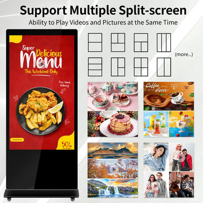 Internet GPRS powered Digital Signage featuring 8g memory and Cloud Based CMS delivering content management and interactive displays