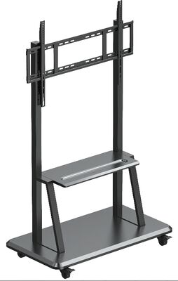 Height Adjustable Mobile TV Cart Stand for 65"-100" Displays