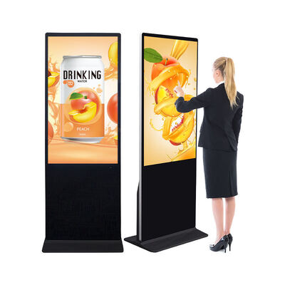Android System Digital Signage with Infrared Touch Screen Multi-OS Support and Full HD Resolution for Interactive Advertising