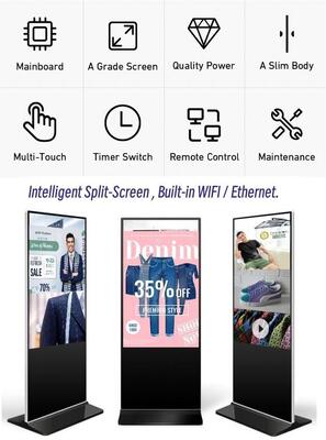 Android System Based Digital Signage with Infrared Touch Screen Providing Interactive Display Solutions and Enhanced User Engagement