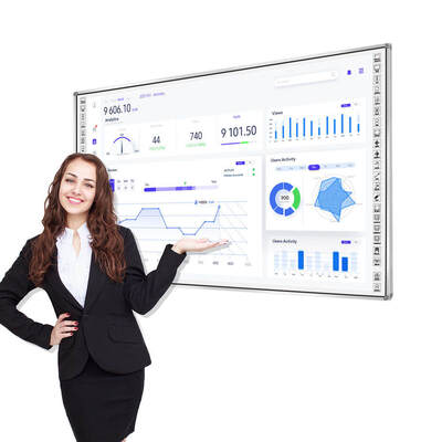 75 Inch All In One Interactive Whiteboard with Infrared Technology and 20 Point Capacitive Touch Screen