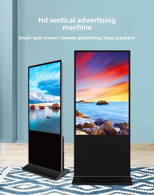 43 55 65 75 Inch Indoor Capacitive Touch Screen Floor Standing Digital Signage 4K Commercial Interactive Advertising Display