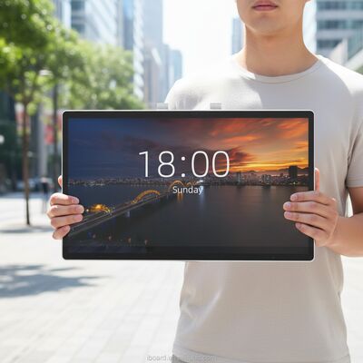 Portable 24.5 Inch Touch Screen Kiosk with 8GB RAM and 4000:1 Contrast for Interactive Digital Signage