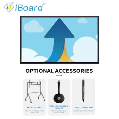 Non-system 75 Inch Touch Screen Monitor 4K UHD 3840*2160 Multi-Touch Interactive Panel with Input Ports