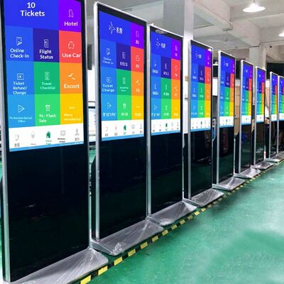 iBoard 43 Inch Floor Stand Vertical Lcd Touch Screen Indoor Smart Advertising Screen Display Digital Signage Advertising Player