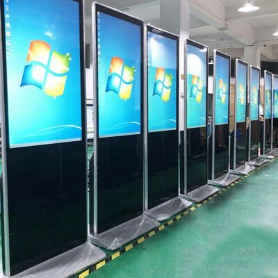 43 55 65 75 Inch Indoor Capacitive Touch Screen Floor Standing Digital Signage 4K Commercial Interactive Advertising Display