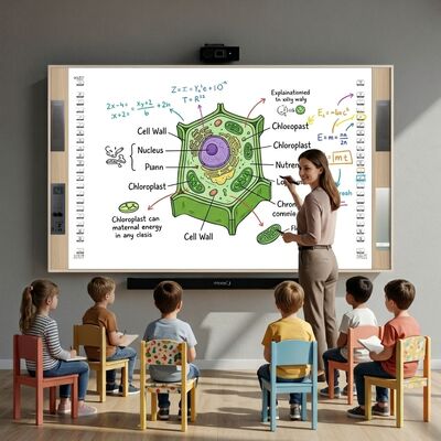 Iboard Interactive Whiteboard Supports Up To 20 Touch Points Two Sides Hotkeys Enabling Communication