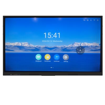 75" Interactive Touch Screen Whiteboard 4K Smart Board Touch Display