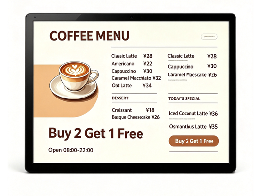 Wall Type 32 43 49 55 65 Inch Smart Touchscreen Monitor Media Player USB HDMI Port For Events