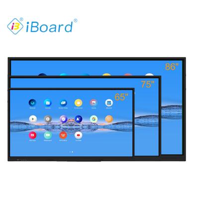 iBoard Interactive Flat Panel 86 Inch 4k Resolution Smart Touch with New Android System Equipment for Classroom Office Meeting
