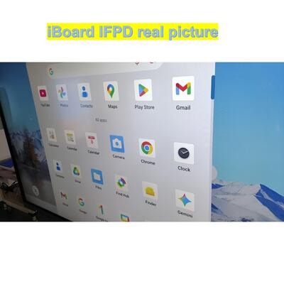 Popular Interactive Flat Panel 55 Inch 4k Resolution Smart Touch with New Android System Equipment for Classroom Office Meeting