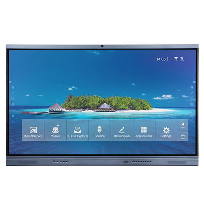 86 Inches Led Smart Board 4K Interactive Panel With All-in-one Computer Of MINI PC Interact Whiteboard