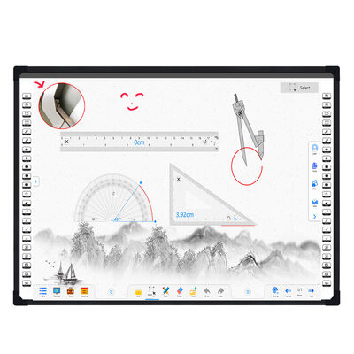 86 Inch Interactive Whiteboard with 20 Point Capacitive Touch Screen and 8 MP Pixel Visualizer for Conference and Education