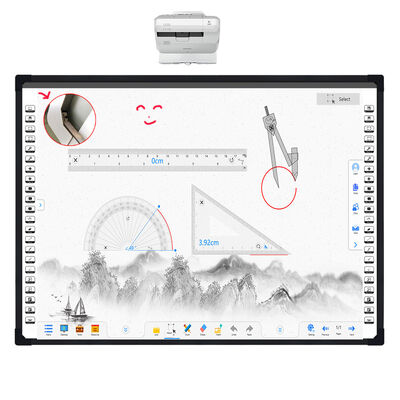 Electronic DTV Optical Interactive Whiteboard with 2 Touch Points and 32768 x 32768 Resolution Smart Board