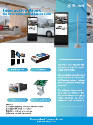 20-150 Watts Power Consumption LCD Digital Signage with Antiglare Hard Coating Surface and Multiple Mounting Options