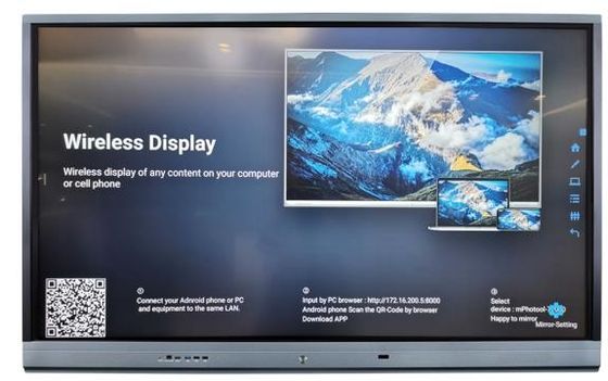65" Smart Tech Interactive Whiteboard Multi Writing Wall Mounted Smart Touch Panel