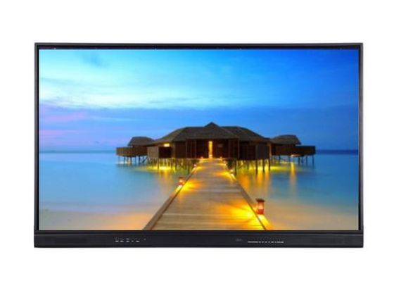 86" 0 Gap LCD Smart Board Multi Touch Mobile Stand Installation