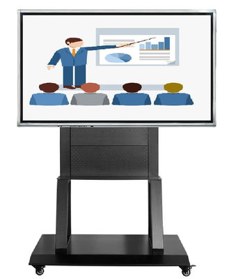 55 to 86 inch Interactive Whiteboard Home TV Meeting Online &amp; Display Floor Height-adjustable Mobile Stand for Displaying Meeting teaching &amp; training