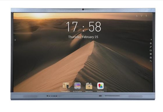 Android 11 Infrared LED Interactive Touch Monitor built in camera mic