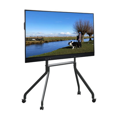500cd/m2 Brightness LCD Smart Board with Android OS 14 and Or Gray Black Frame Color
