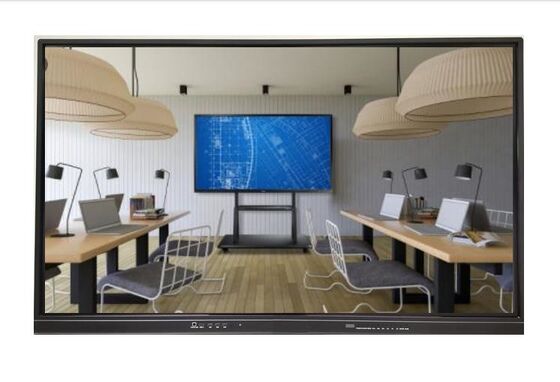 75" LED Interactive Whiteboard Multi Touch Display Android Windows Dual System