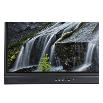 65 Inch LED Interactive Whiteboard, Android 9 Smart Flat Panel 10/20 Touch Points Infrared Black Color
