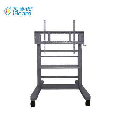 High Quality 40Kgs Interactive Whiteboard Stand Flat Screen Cart Lift Mute Casters