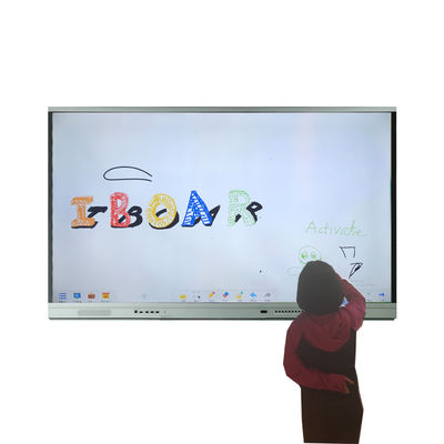 3840*2160  LCD Teaching Board 5ms Interactive Touch Board Windows Linux Infrared For Business Or School Education