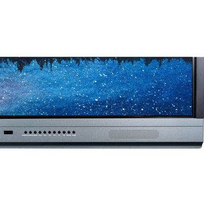 Wall Mounted 75 Inch Interactive Whiteboard PC, Android 8 ,Aluminium Alloy Frame Flat Panel For Meeting Presentation