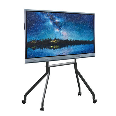 Wall Mounted 75 Inch Interactive Whiteboard PC, Android 8 ,Aluminium Alloy Frame Flat Panel For Meeting Presentation