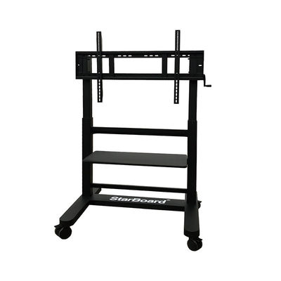 High Quality 40Kgs Interactive Whiteboard Stand Flat Screen Cart Lift Mute Casters