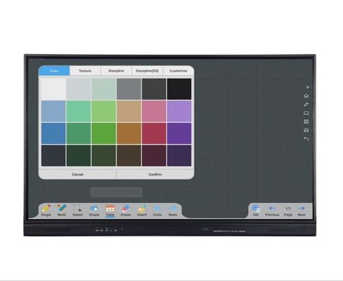 86" 0 Gap LCD Smart Board Multi Touch Mobile Stand Installation