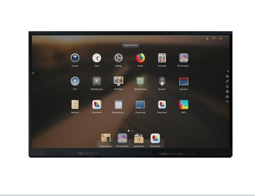 4K Ultra HD Interactive Whiteboard With Built In Speakers On A Grade AG Panel For Engaging Presentations