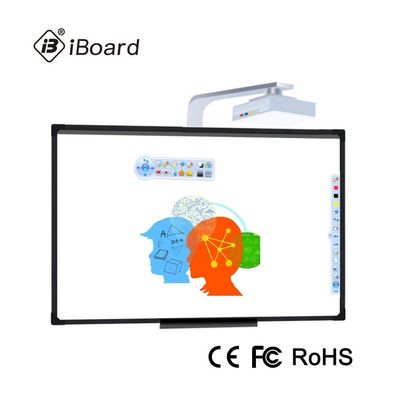 96 Inches Portable Interactive Whiteboard Smart Whiteboard With Laser Projector