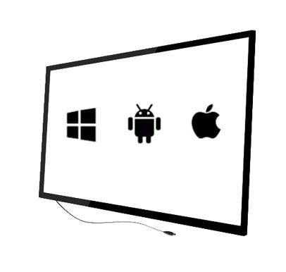 76" Infrared Touch Screen Overlay Multi Touch Frame For TV Screen