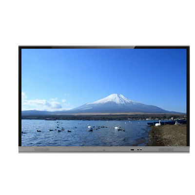 UHD 4K Interactive Touch Screen Monitor Zero Gap Glass Smart TV Whiteboard With All In One Computer