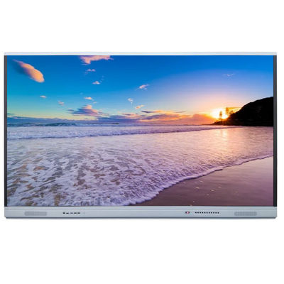 86 Inch Capacitive Infrared Technology IPS Interactive Touch Screen Monitor DLED Screen