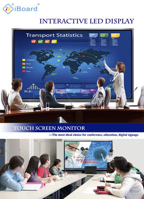 Fast Writing Performance 4K Android 13 65 Inch Multi Touch LED Screen Monitor
