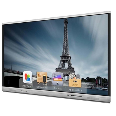 65 75 86 Inch Android 20 Touch Points IR Interactive Whiteboard Wireless Share Video Meeting