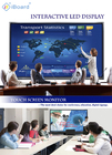 65'' Multi Touch Screen Monitor Interactive Whiteboard Black Aluminium Frame for Conference