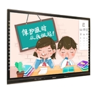 Android 11 Interactive Touch Screen Monitor Colored Side Bar 55 65 75 86 Inch Whiteboard Interactive For Office Kids
